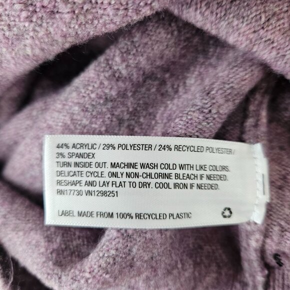 A New Day Womens Lavender Mock Neck Sweater Size Small Soft Knit Cozy Casual - Picture 6 of 7
